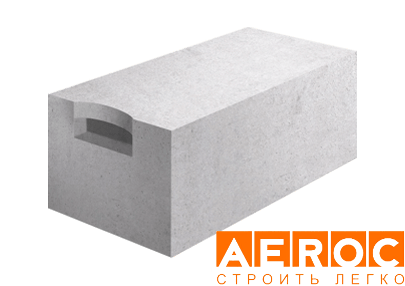 Газобетон Aeroc D500 375х250х625 мм