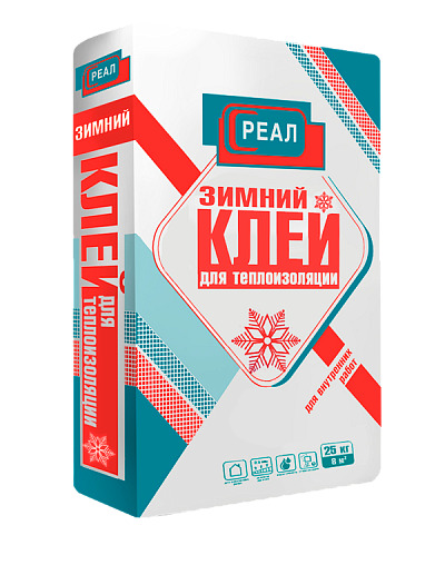 Клей для теплоизоляции РЕАЛ Зимний 25 кг